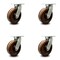 Service Caster 8 Inch Extra Heavy Duty High Temp Phenolic Wheel Swivel Top Plate Caster, 4PK SCC-KP92S830-PHRHT-4 - alternate 1